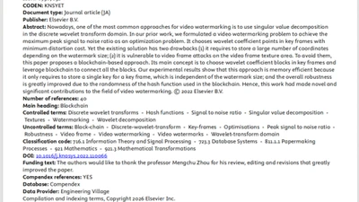 An Efficient Video Watermark Method Using Blockchain featured image