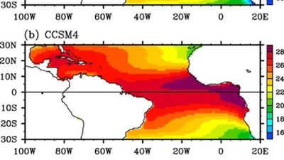Contributions of the Atmosphere–Land and Ocean–Sea Ice Model Components to the Tropical Atlantic SST Bias in CESM1 featured image